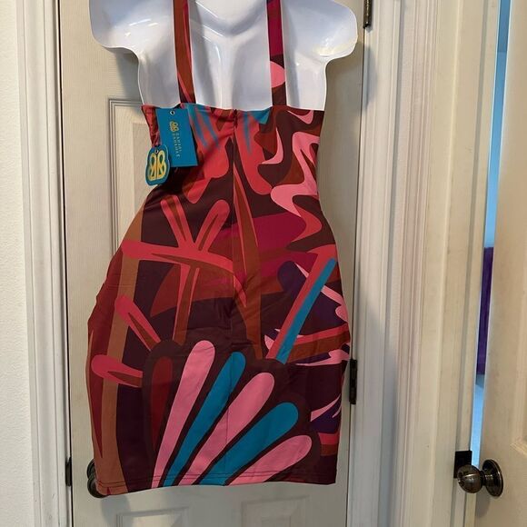 Bahari Bahamas Lycaya bodycon dress with seashell accents Med, NWT- stretchy - Picture 10 of 10